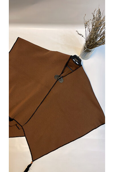 Onur Πλεκτά χειμωνιάτικα Poncho - Μονόχρωμο, Μπάντα στην άκρη, Κατάστημα μόδας