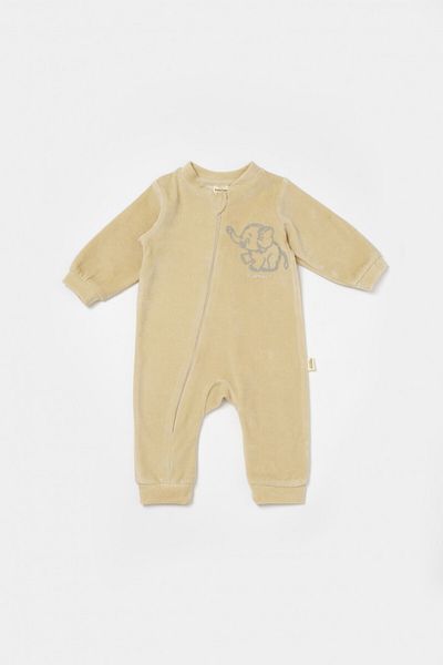 BabyCosy Salopeta Elefant Cu Maneca Lunga Stone,