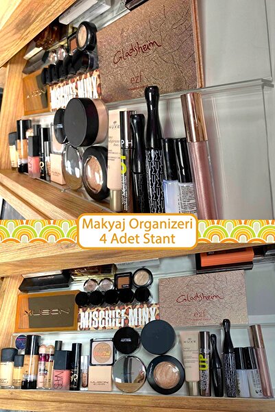 color house 4 Adet Makyaj Takı Kozmetik Organizer Stant ( Her bir stant 30,5 ...