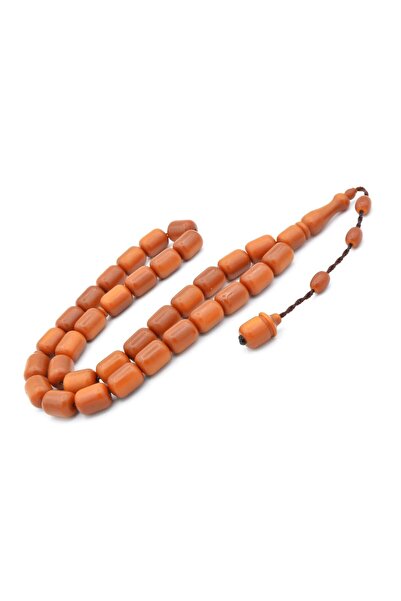 Murty99 Orange Fiber Rosary - System, Large Size, Barrel Cut