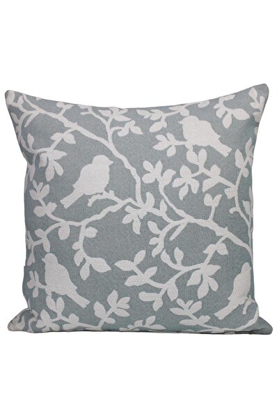 Believe SPRING GARDEN JACQUARD WOVEN GOBLEN DECORATIVE BIRD KIRLENT 45*45