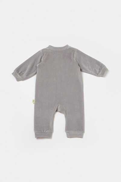 BabyCosy Elephant Jumpsuit With Long Sleeves Grey,