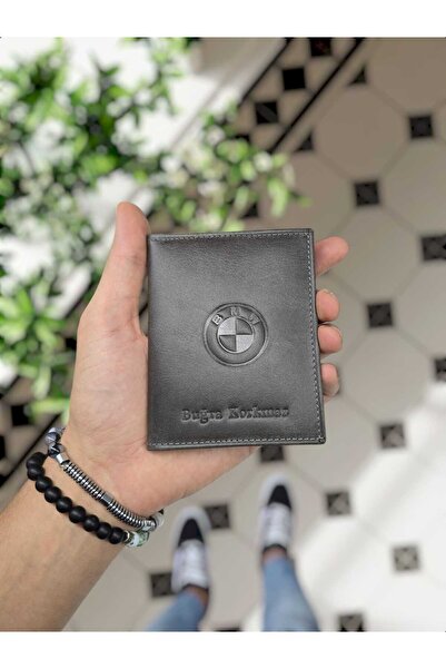 VİSSO BMW Araç Uyumlu VİSSO 1904 Hakiki Deri Araç Ruhsat Kılıfı İsme Özel Çan...