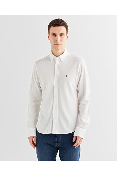 Gant Erkek Beyaz Regular Fit Gömlek