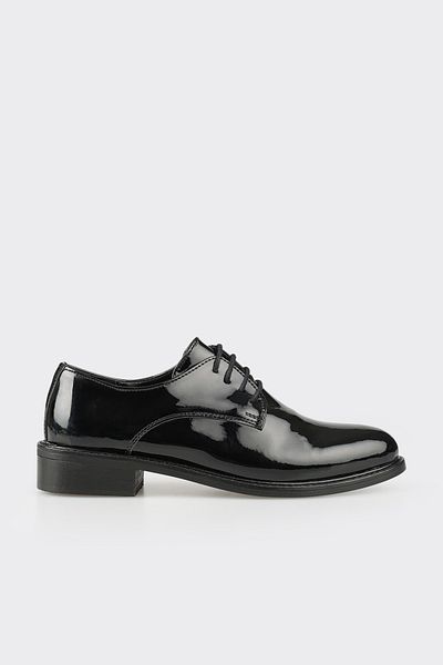 Elle Shoes Women's Black Oxford