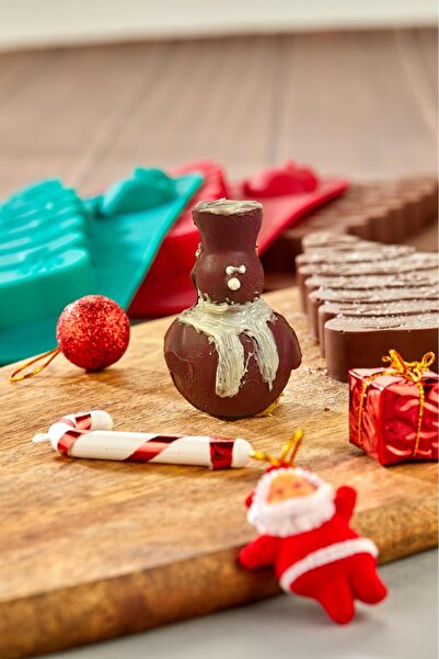 Nandy Home Formă din silicon pentru ciocolată Dubai cu tematică pentru bradul de Crăciun