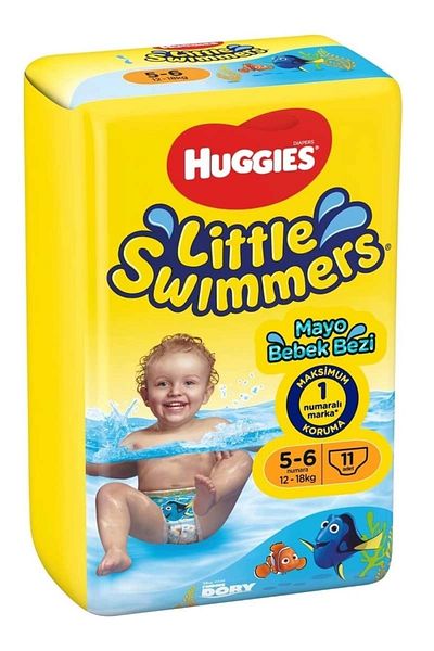Huggies Little Swimmers Baby Swimsuit - Size 5-6, 12-18kg, 22 Pieces