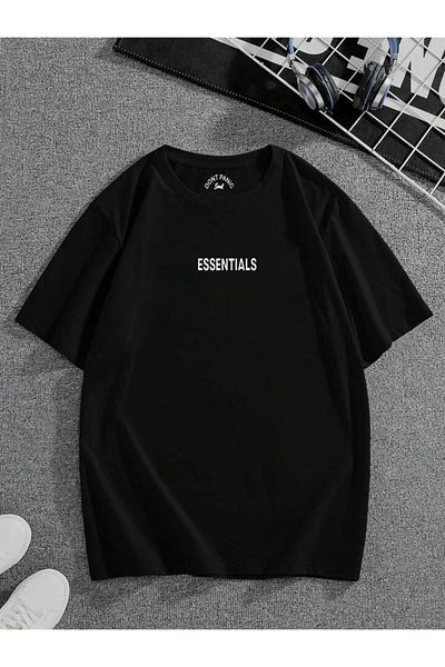 DEEPSENCE Unisex Oversize Μαύρο T-shirt - ΑΠΑΡΑΙΤΗΤΑ