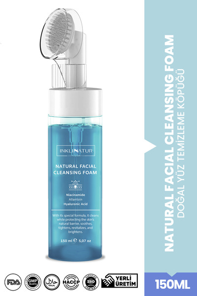 INKLINATUR LIFESTYLE & COSMETICS Özel Başlıklı Doğal Yüz Temizleme Köpüğü - D...