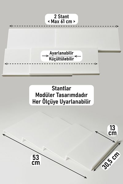 color house Βάση οργάνωσης καλλυντικών 4 τεμαχίων - Μακιγιάζ Jewelry Informed (30,5*13 cm)
