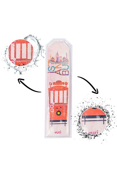 VUKİ Βιβλιοδείκτης Istanbul με μοτίβο Glittery Water
