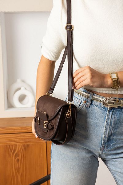 Mojeva Delya Light Brown Premium Quality Double Handle Women's Hand, Crossbody, Shoulder Bag