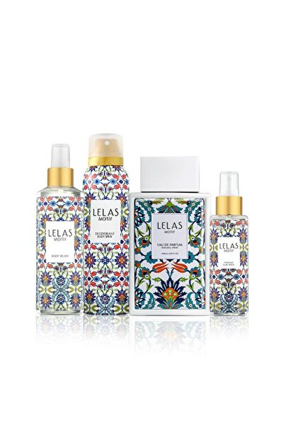 Lelas Motif 85 ML Edp Parfüm Seti 4'lü – Oryantal Çiçeksi Hediye Kutulu Unise...