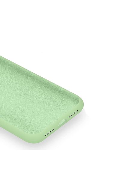 Merwish غطاء حماية من السيليكون متوافق مع هاتف Apple Iphone Xsmax مع شعار مخملي باللون الأخضر