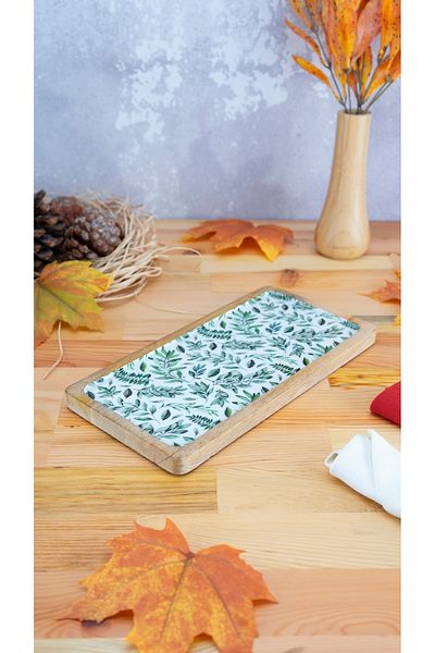Bambum Leaf Colored Kangaroo Rectangular Tray