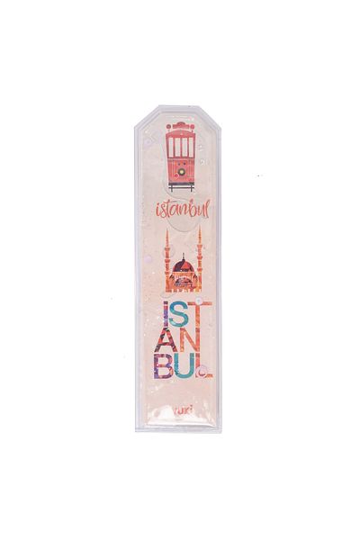 VUKİ Istanbul Patterned Glitter Water Bookmark