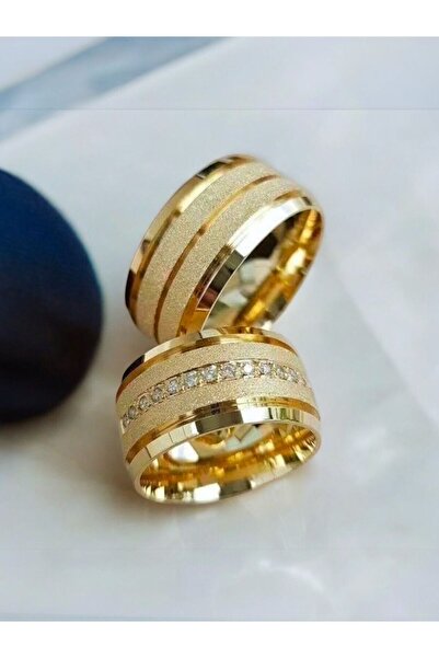 Alyans Gümüş Evi 9 Mm Lazerli Bay Alyans