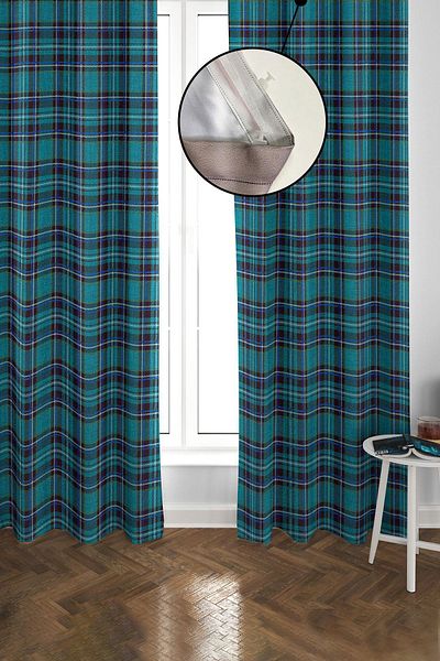 Doruklar Home Collection Blackout Light Proof Blackout High Quality Background Curtain 140 X 270