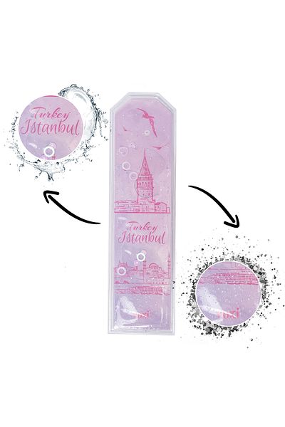 VUKİ Βιβλιοδείκτης Istanbul με μοτίβο Glittery Water