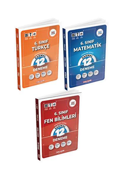 Dinamo Yayınları 6.SINIF 12 Lİ SARMAL DENEME MATEMATİK+TÜRKÇE+FEN BİLİMLERİ 3...