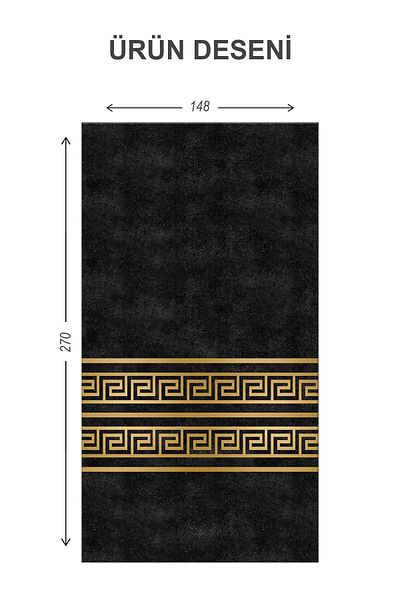 Doruklar Home Collection Blackout Light Proof Blackout High Quality Background Curtain 140 X 270