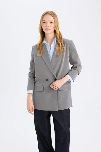 DeFacto Oversize Wide Fit Blazer Jacket
