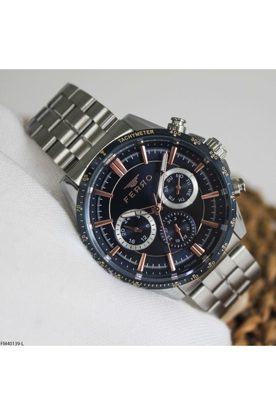 FERRO FM40139L Çelik Kordonlu Erkek Kol Saati