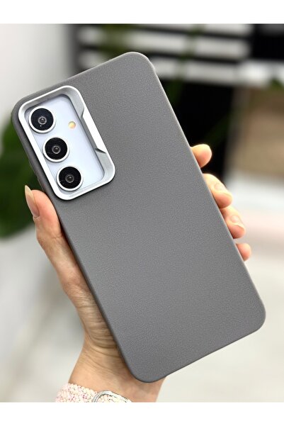 Go Aksesuar Samsung Galaxy S24 PLUS Uyumlu Estetik Dokulu Deri Görünümlü Esne...