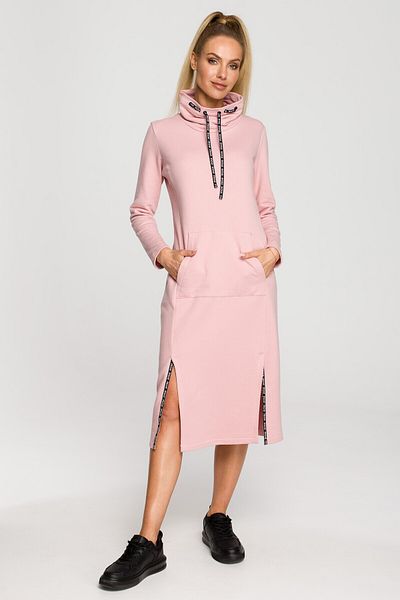Made of Emotion Midi sweatshirt dress with a collar