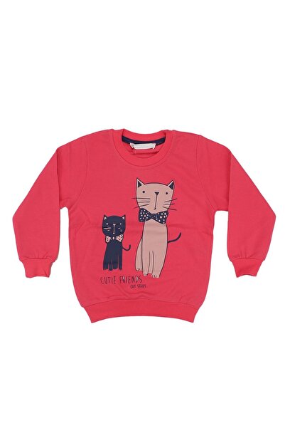 bebegen Дівчача сорочка з бантиком і принтом котів