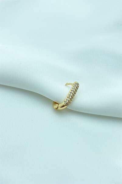 Sose Moda Stone U Model Gold Earrings