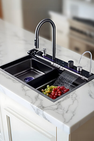 Genel Markalar Premium Akıllı Teknolojik Eviye Seti Paslanmaz Bal Peteği Taba...