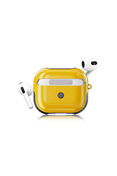 UnDePlus Apple Airpods 3. Nesil Uyumlu Kılıf Shockproof Silikon Renkli Uyumlu...