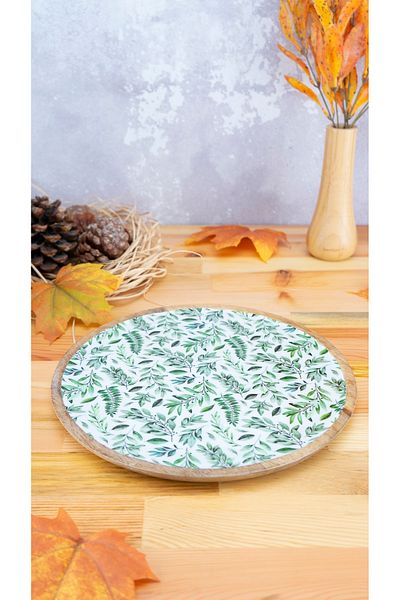 Bambum Kangaroo Round Tray Leaf