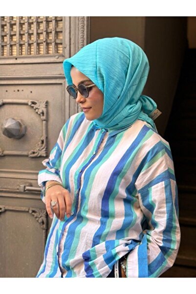 LA BOUTIQUE لا بوتيك وشاح عشبي أعشاب المحيط 90X90
