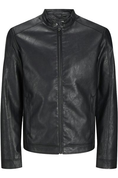 Jack & Jones Jjedylan Clean Pu Jacket Noos Black 12261195