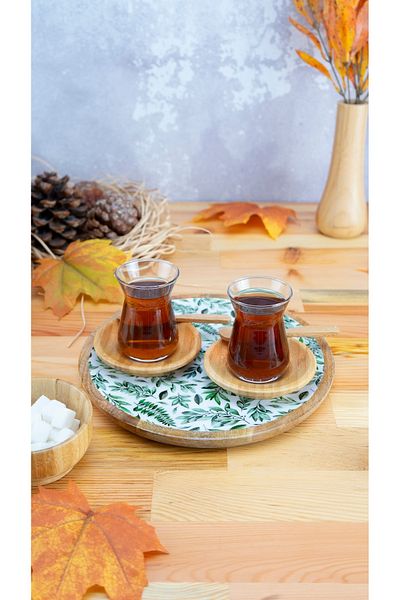 Bambum Kangaroo Round Tray Leaf