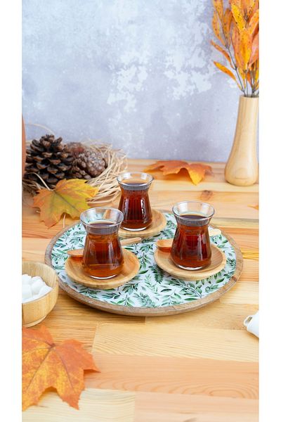 Bambum Kangaroo Round Tray Leaf