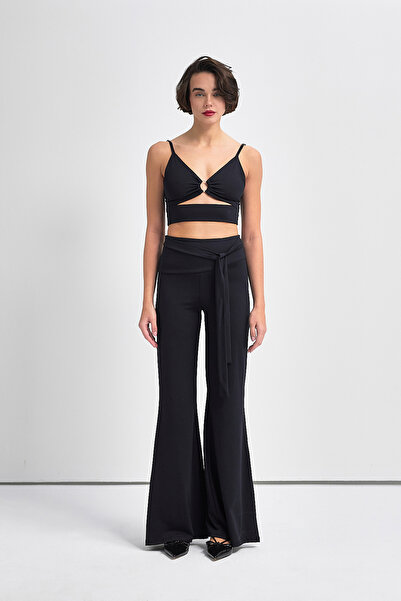 LAMODEMAPASS RIVA Bağlama Detaylı Pol Paça Tayt