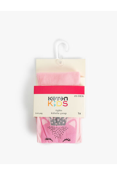 Koton Kedi Baskılı Külotlu Çorap 20 den