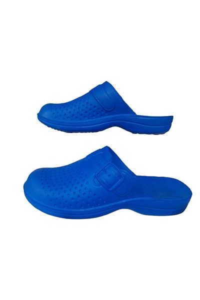 GEZER Ge0358-10 Men's Dark Blue Dotted Indoor Bathroom Slippers