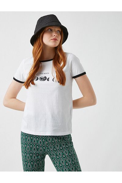 Koton Γυναικείο Off White T-Shirt 2YAL18246IK