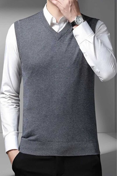 Mood Agenda Чоловічий светр з V-подібним вирізом Светр Чоловічий светр з тонким вирізом