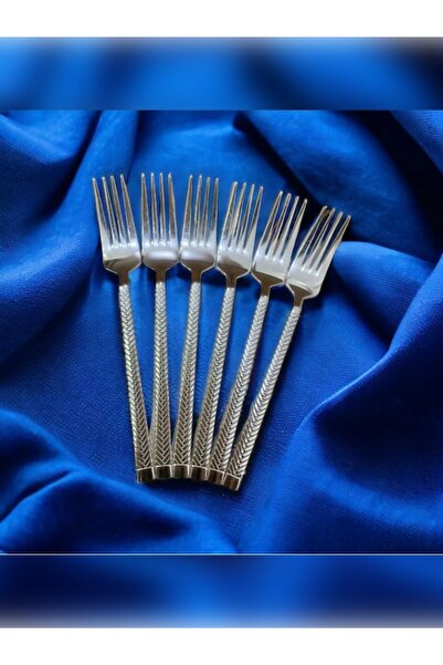 Marifesto 6 Adet Hasır Model Tatlı Çatalı