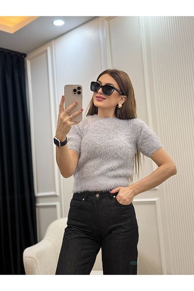 Flow Pulover din tricotaj strălucitor de mărime standard