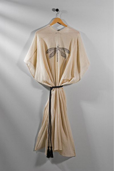 Minteks Minteks Dragonfly Vest - Natural Dressing Kimono