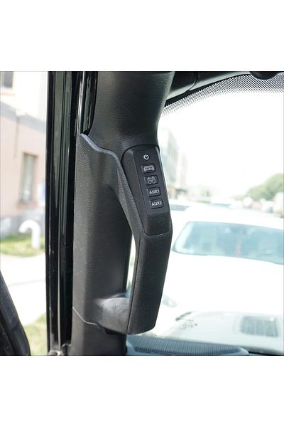 Voswitch 4 Switch Programmable Grab Handle Switch Panel, Jeep Wrangler JL & Gladiator JT 18-23