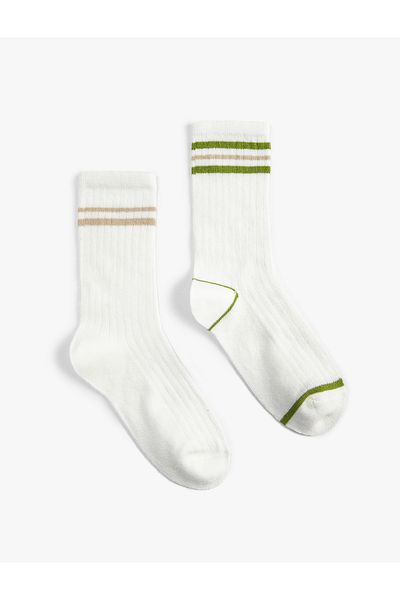 Koton Set of 2 Socks with Stripe Detail