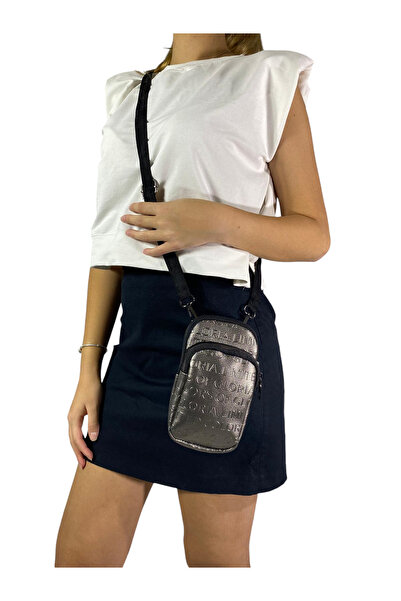 Gloria Two-Eye Hanger Phone Bag: Width 9 cm, Length 18 cm, Width 6 cm.