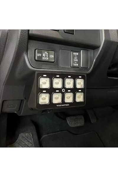 Voswitch 8 Switch Programmable Lower Dash Switch Panel, Toyota Tacoma 16-24